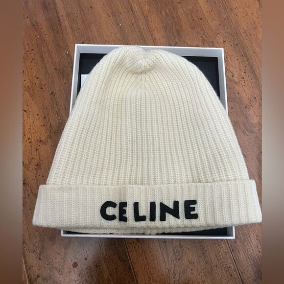 Celine wool beanie winter fall hat cap - Picture 6 of 14